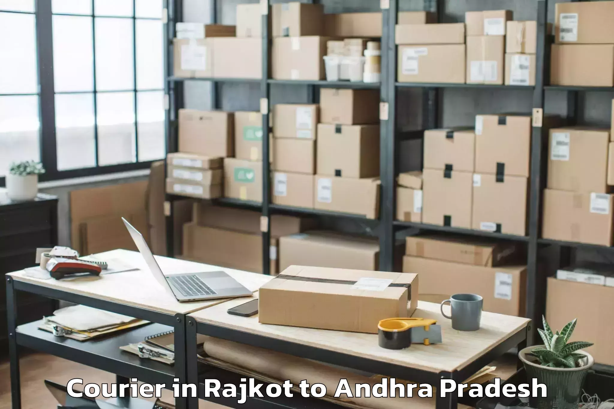 Quality Rajkot to Macherla Courier